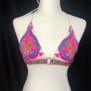 Victoria’s Secret Women’s Medium Paisley Bikini Top NO Padding Boho Multicolor